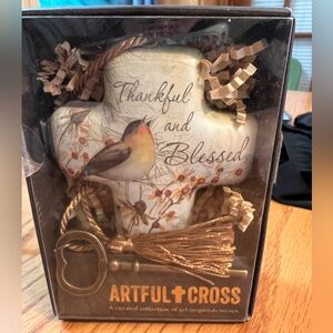 Demdaco Artful Cross with Gold and Black Accents, New In Box